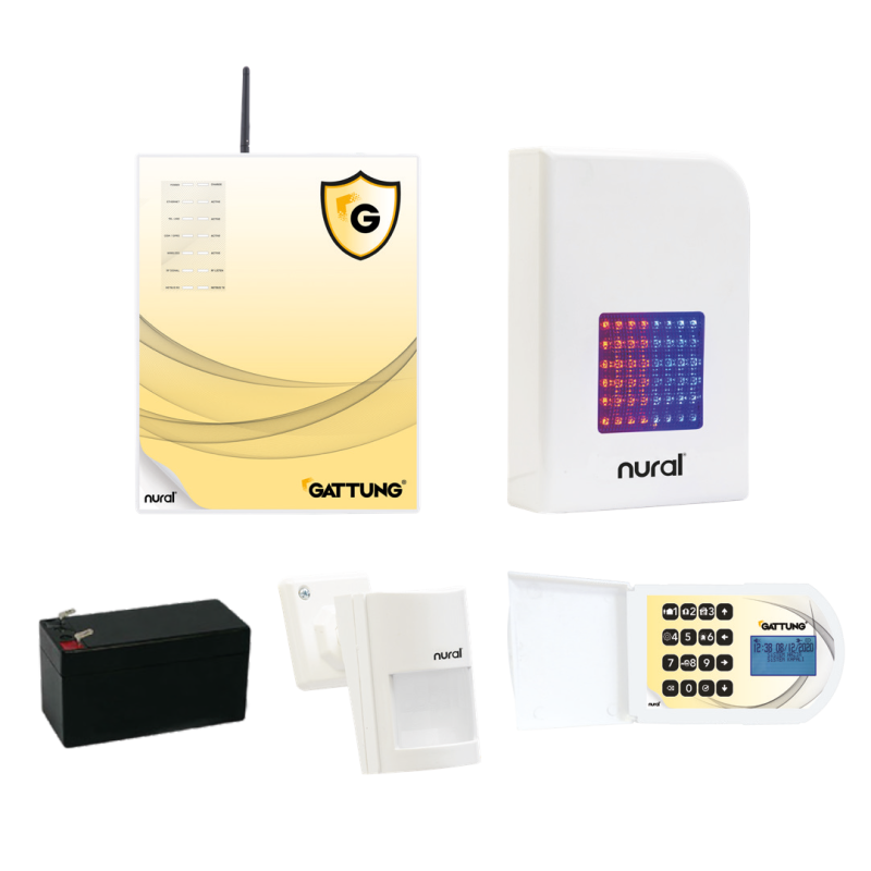 Kablolu - Kablosuz Hırsız Alarm Sistemleri (16 + 16 Zone )